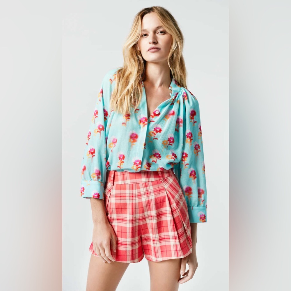SMYTHE Gathered Blouse Size M $495
